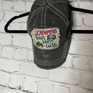 Gray “camping hair don’t care” Vintage gray hat